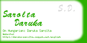 sarolta daruka business card